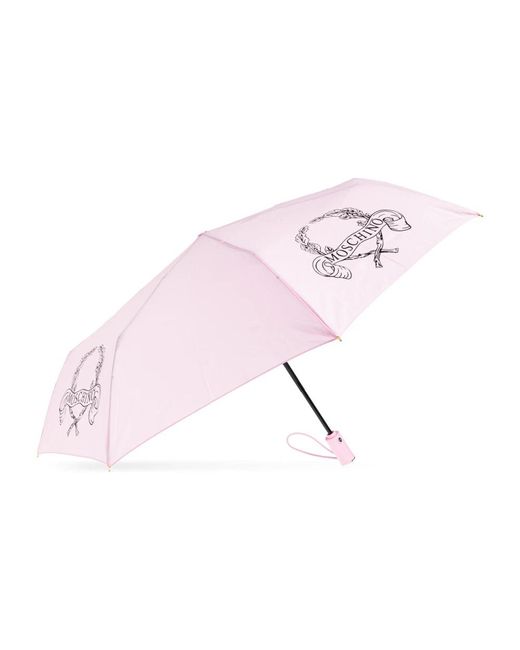Moschino Open/Close Paraplu in het Pink