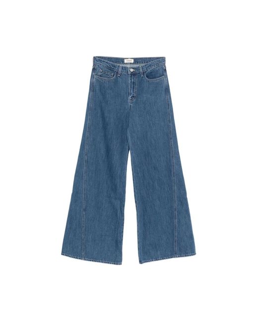 L'Agence Blue Wide Jeans