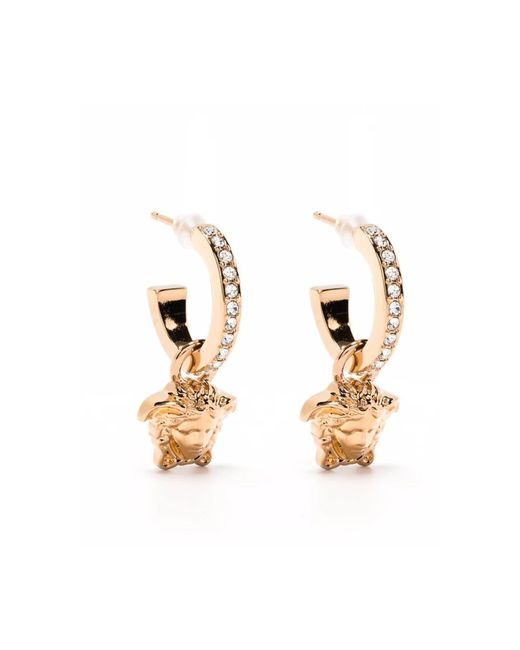 Earrings Versace de color Metallic