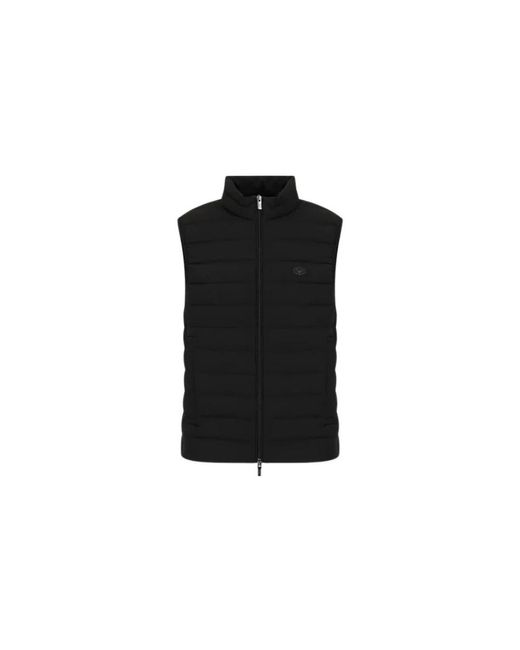 Emporio Armani Black Vests for men