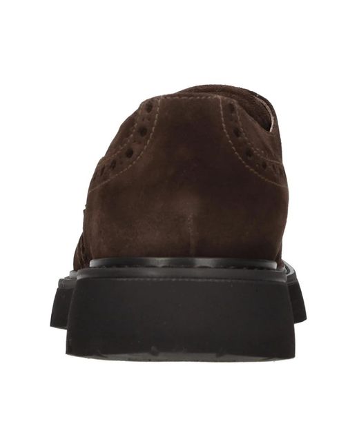 Doucal's Brown Laced Shoes for men