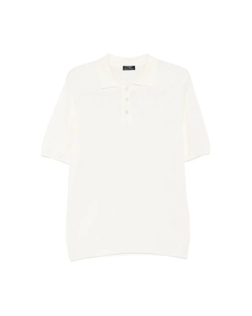 Barba Napoli White Polo Shirts for men