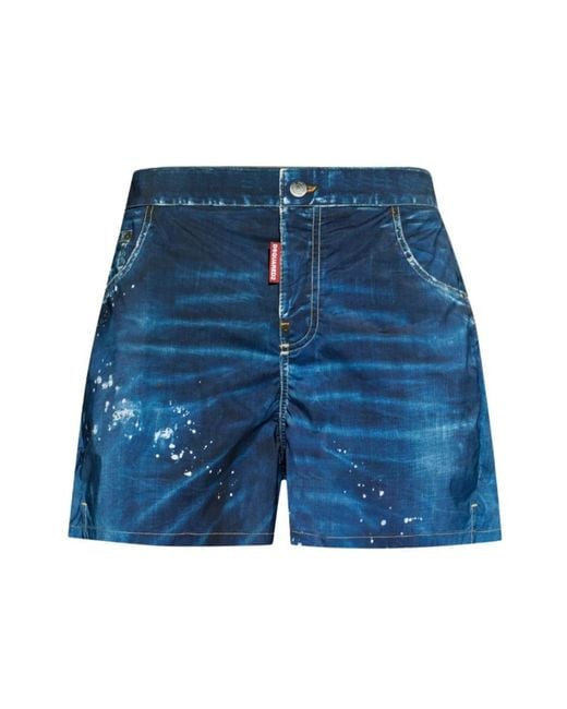 DSquared² Blue Denim Shorts for men