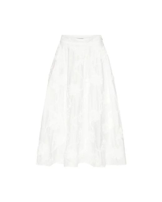 ROTATE BIRGER CHRISTENSEN White Midi Skirts