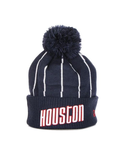KTZ Accessoires ,Blauw ,Houston Rockets Pom Pom Muts in het Blue voor heren