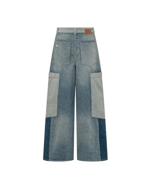 Ganni Blue Wide Jeans