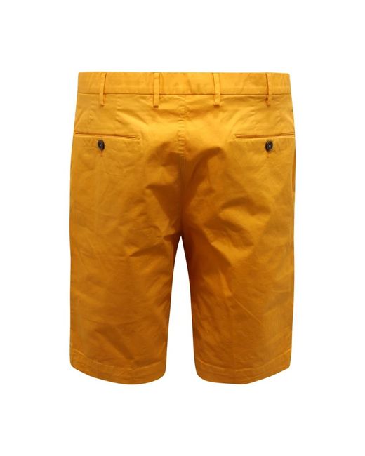PT01 Yellow Casual Shorts for men
