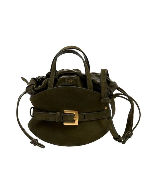 Balmain Green Handbags