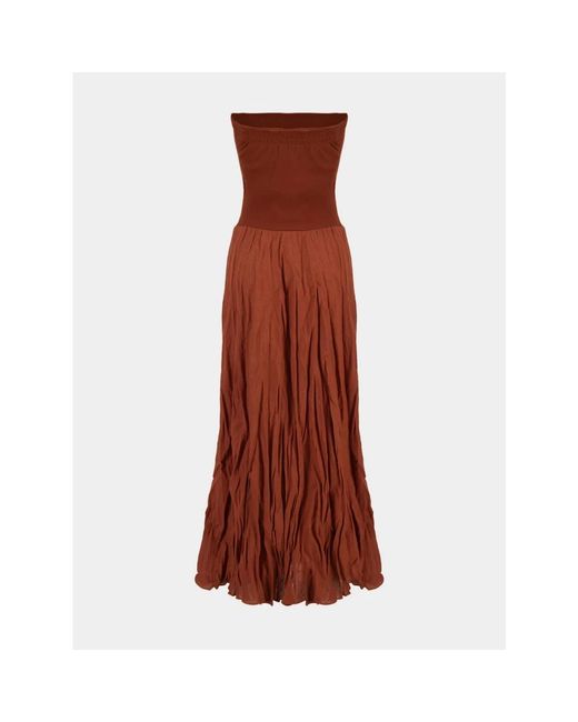 Johanna Ortiz Brown Maxi Dresses