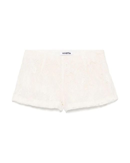 Vivetta White Short Shorts