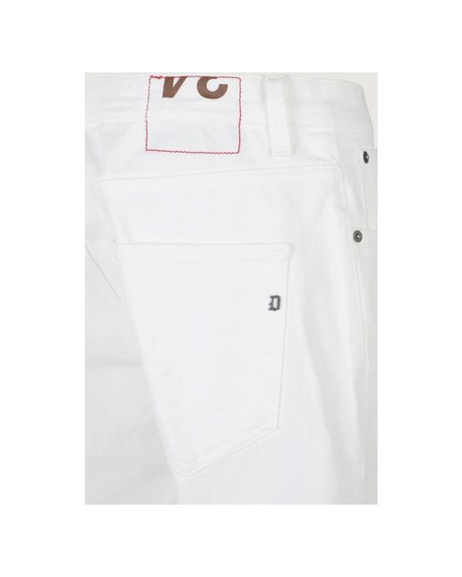 Dondup White Slim-Fit Jeans for men