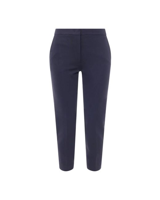 Max Mara Blue Slim-Fit Trousers