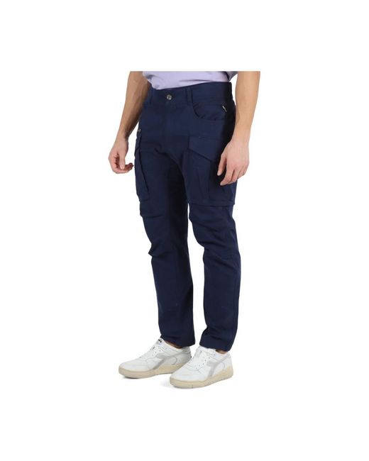 Replay Blue Slim-Fit Trousers for men