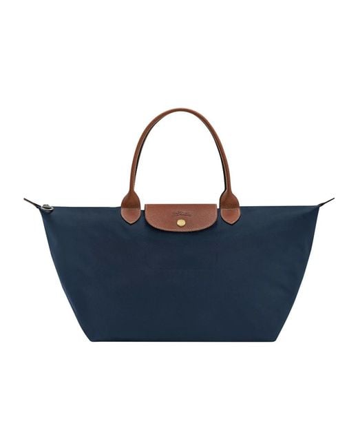 Longchamp Blue Shopping Bags