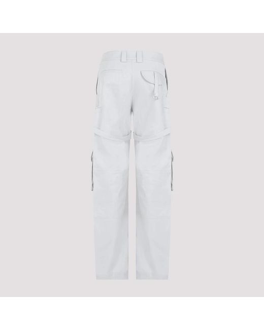 Off-White c/o Virgil Abloh White Straight Trousers