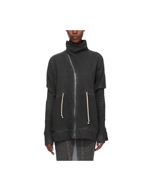 Rick Owens Black Zip-Throughs