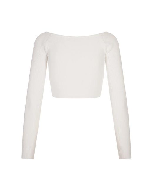 DIESEL White Long Sleeve Tops