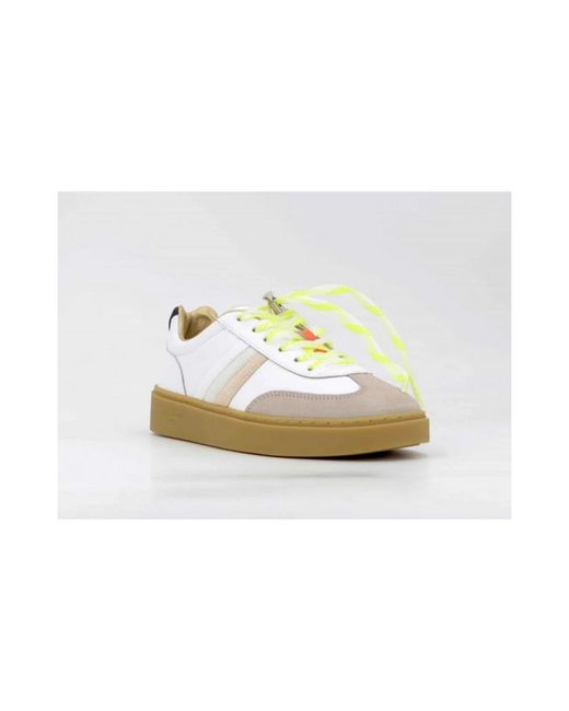 Serafini White Leder-Sneaker Mit Logodetails