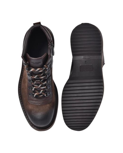 Baldinini Brown Lace-Up Boots for men