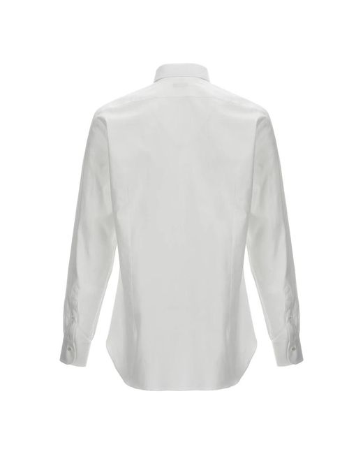 Barba Napoli White Formal Shirts for men