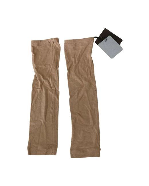 Ermanno Scervino Accessoires ,Wol Viscose Arm Warmer Mouw in het Natural