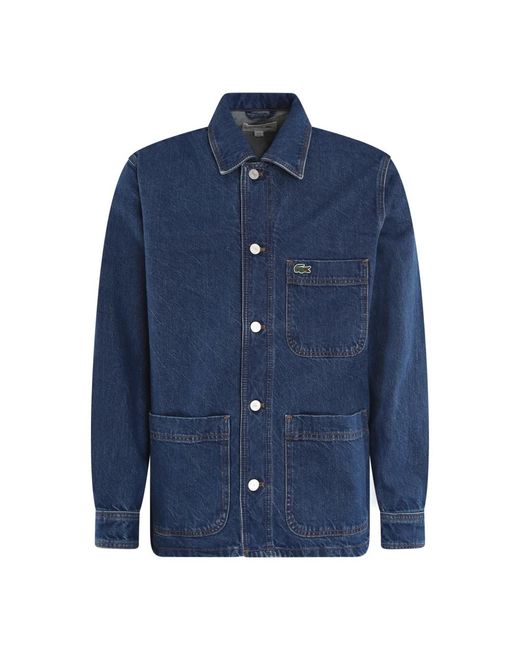 Lacoste Blue Denim Shirts for men