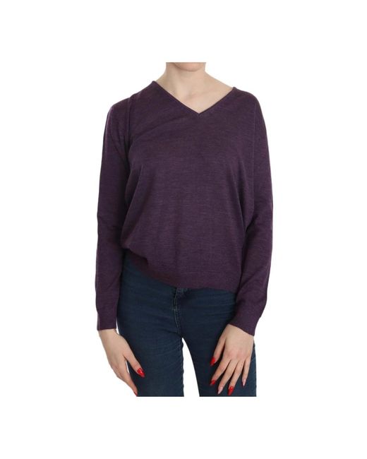 V-neck knitwear di Byblos in Purple