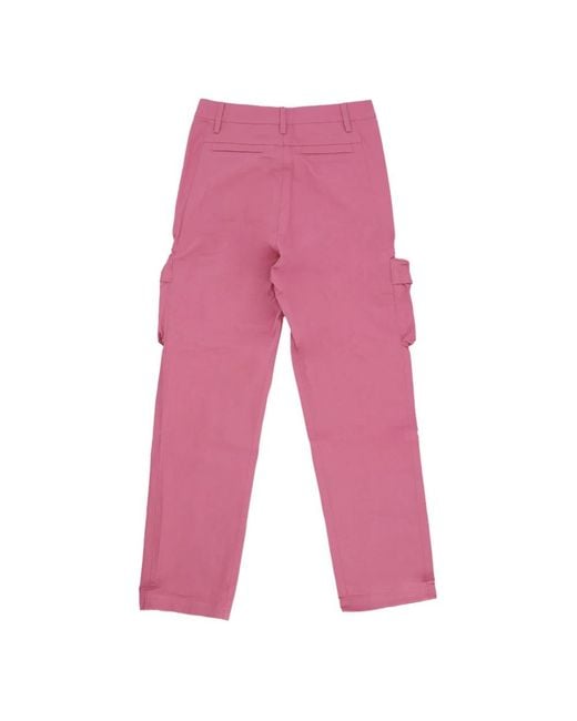 Arte' Red Straight Trousers for men