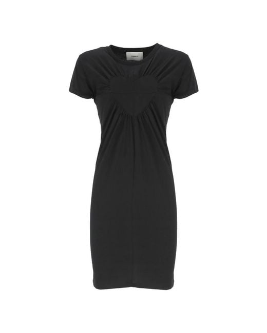 Coperni Kleedjes ,Zwart ,Katoen Heart Jurk in het Black