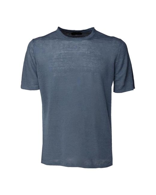 Roberto Collina Blue T-Shirts for men