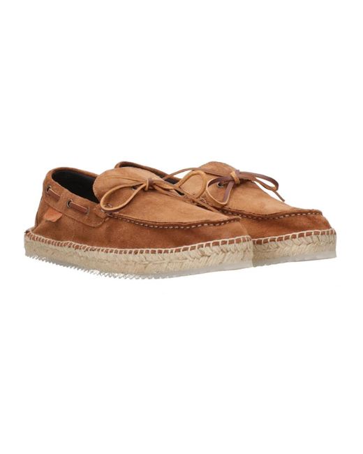 Espadrilles Sandalen Suède in het Brown voor heren