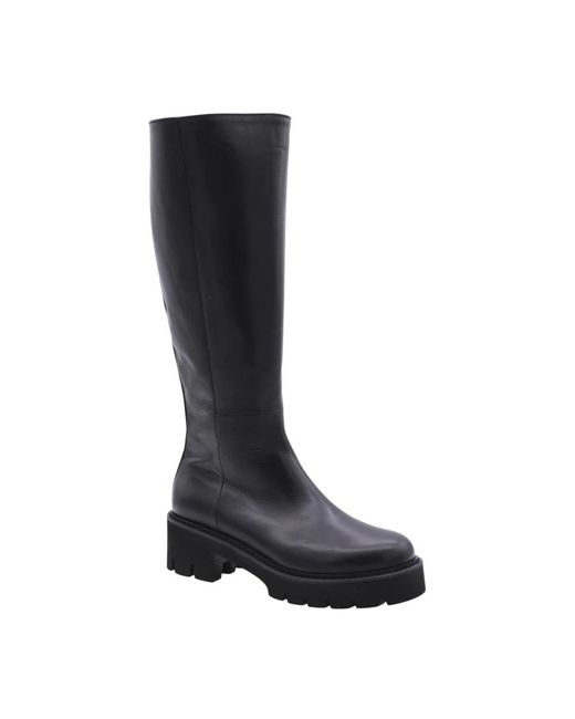 DONNA LEI Black High Boots