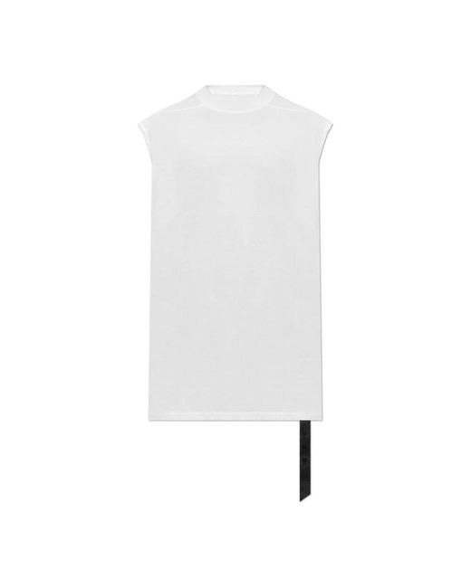 Rick Owens White Sleeveless Tops for men