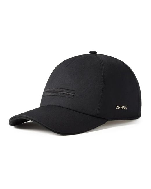 Zegna Black Hats & Caps