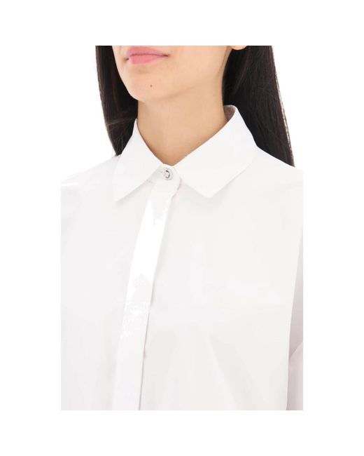 Versace White Oversized popeline hemd