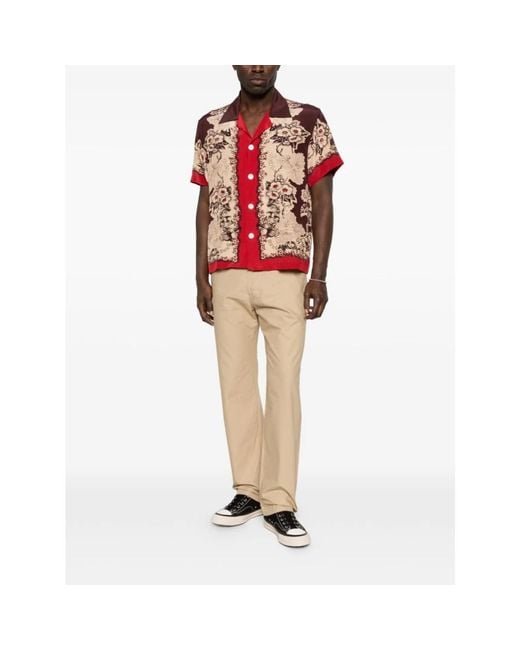 Moschino Natural Straight Trousers for men