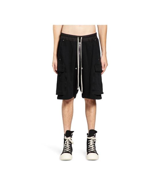 Rick Owens Cargobela Shorts in Black für Herren