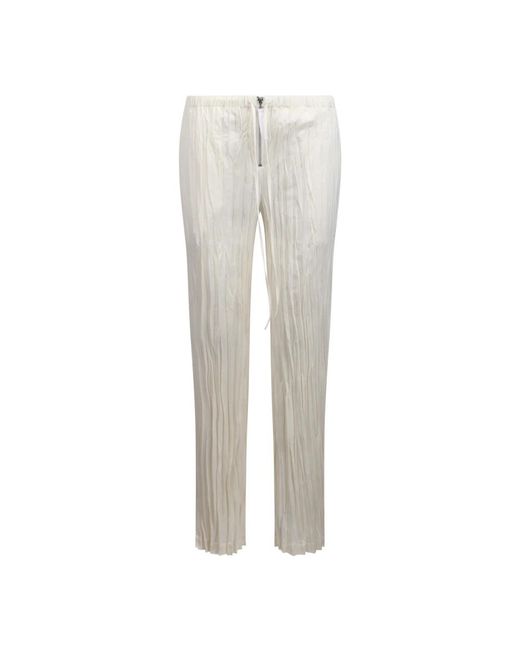 Pantalones con efecto arrugado Helmut Lang de color Gray