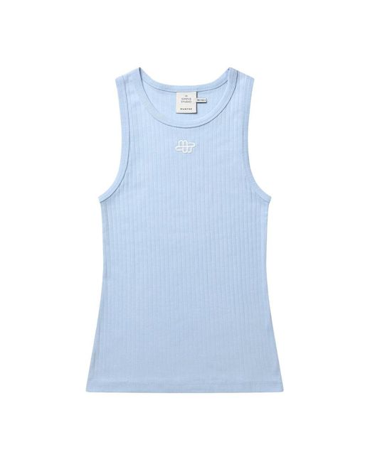 Munthe Blue Sleeveless Tops
