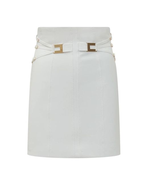 Elisabetta Franchi White Short Skirts