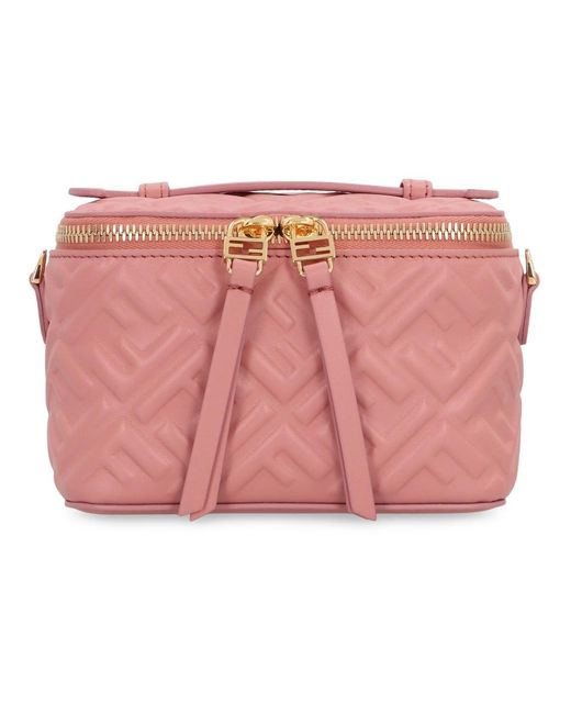 Fendi Stijlvolle Leren Mini Tas in het Pink