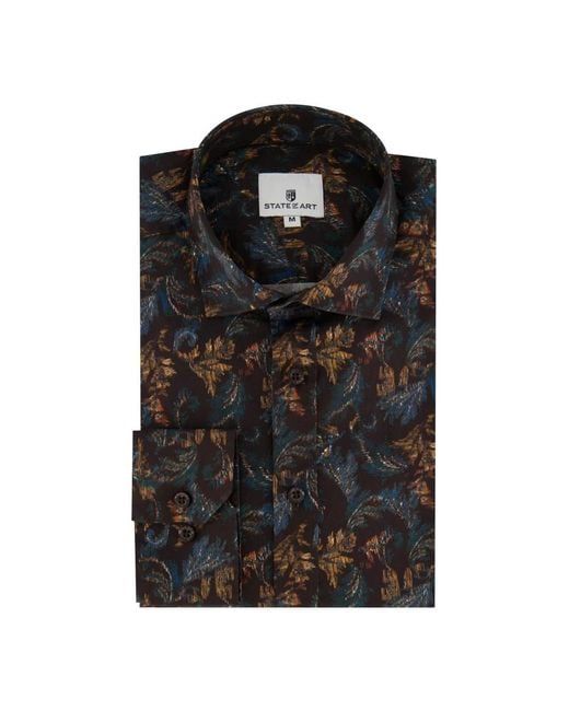 State Of Art Formal Shirts in het Black voor heren
