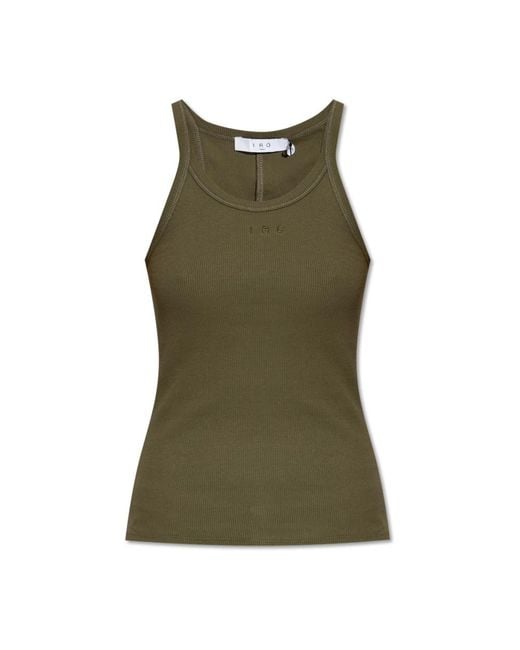 Sleeveless Tops IRO en coloris Green