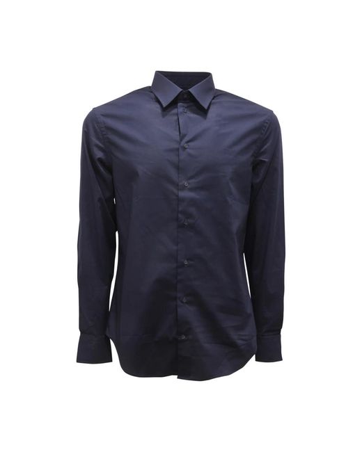 Armani Blue Casual Shirts for men