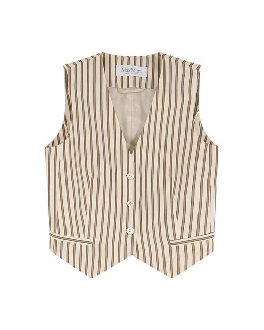 Vests Max Mara en coloris Natural