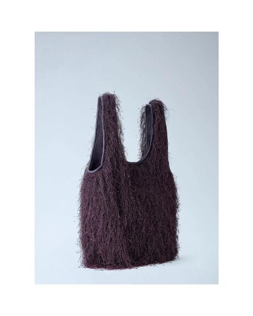 Dries Van Noten Purple Shopping Bags