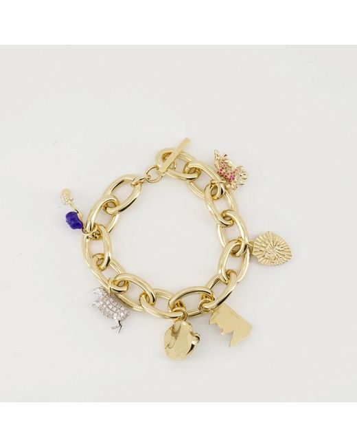 Burberry Metallic Charm Link Armband
