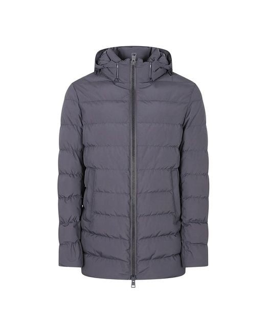 Herno Gray Winter Jackets for men