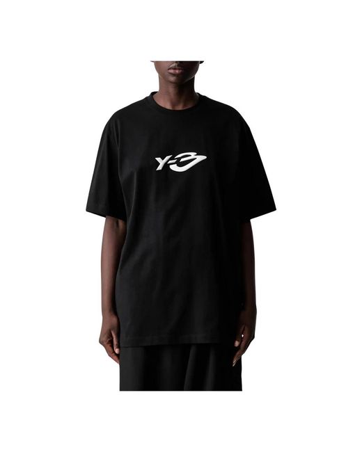 Y-3 Logo Ls Tee in het Black