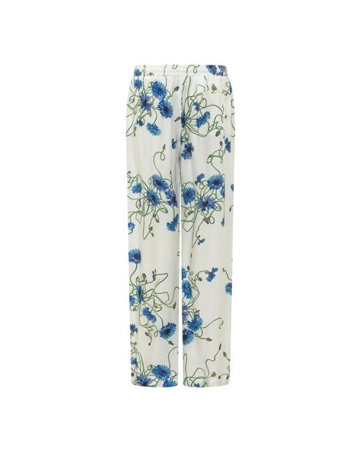 Stella McCartney Blue Wide Trousers